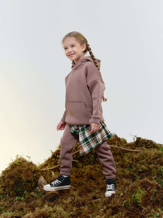 костюм "кокос" утепленный от бренда bungly вид слева