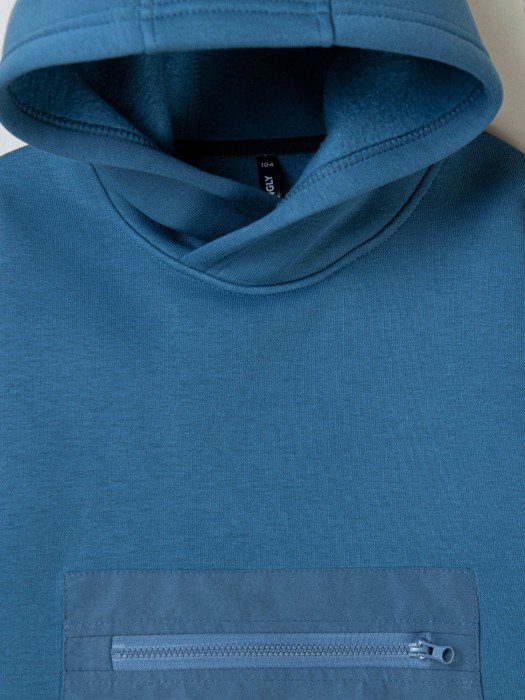 костюм с худи "деним" утепленный по цене 3219 руб вид справа