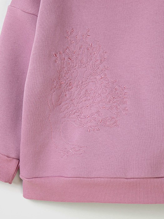 костюм с худи "орхидея" с вышивкой утепленный по цене 4599 руб вид справа