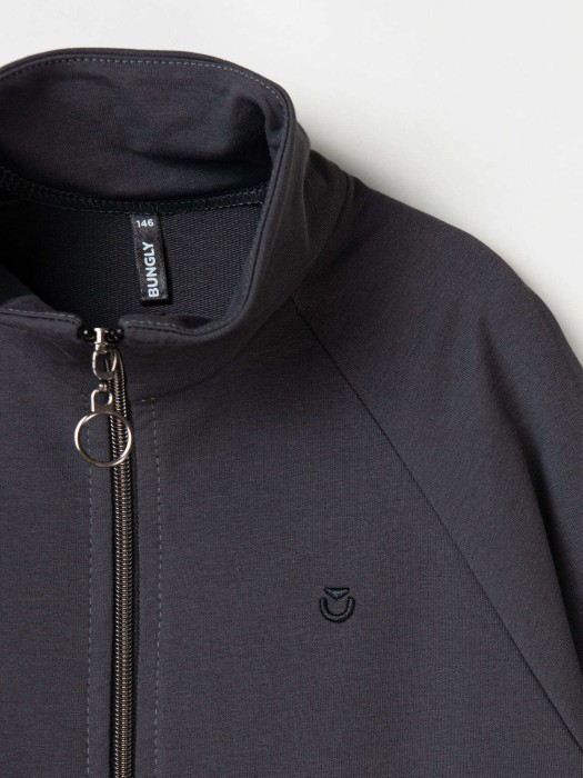 костюм спортивный "темно-серый" 7+ из россии вид сбоку