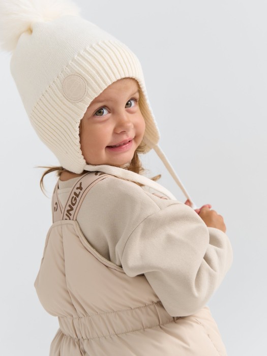 костюм зимний на пуху "тофу" 0+ из проверенных материалов спереди