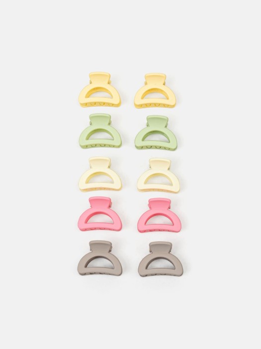 крабики для волос "разноцветные" 10 шт фотография