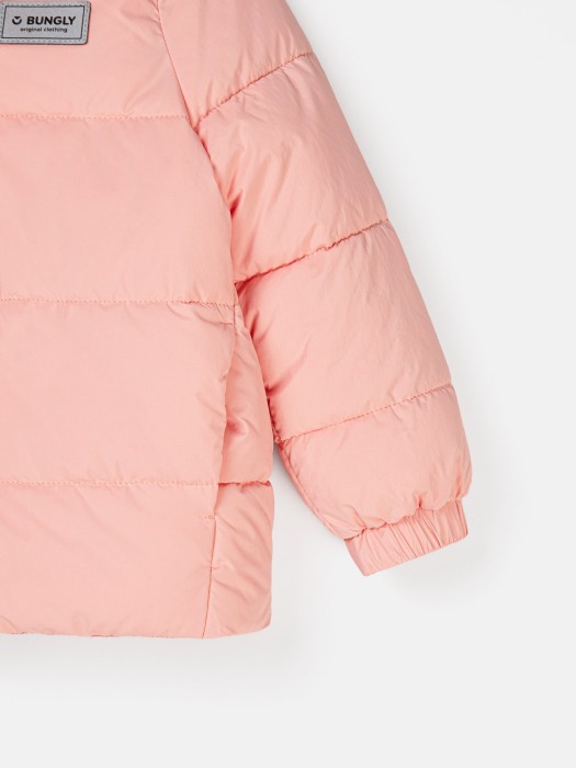 куртка демисезонная дутая "персик" из россии вид сбоку