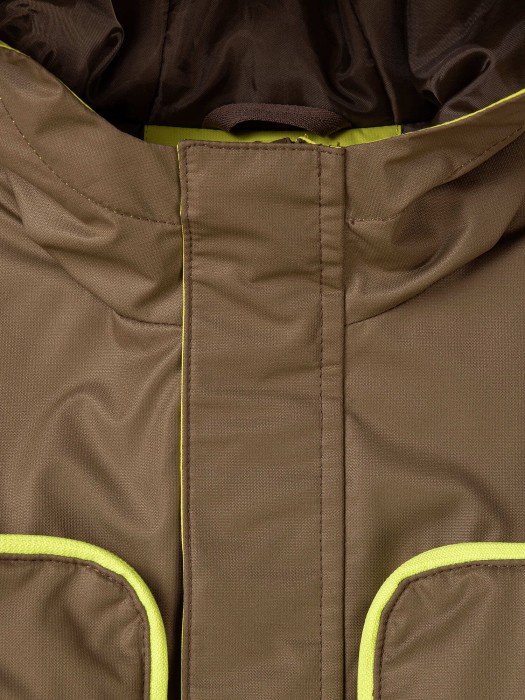 куртка демисезонная "хаки" 7+ из россии вид сбоку