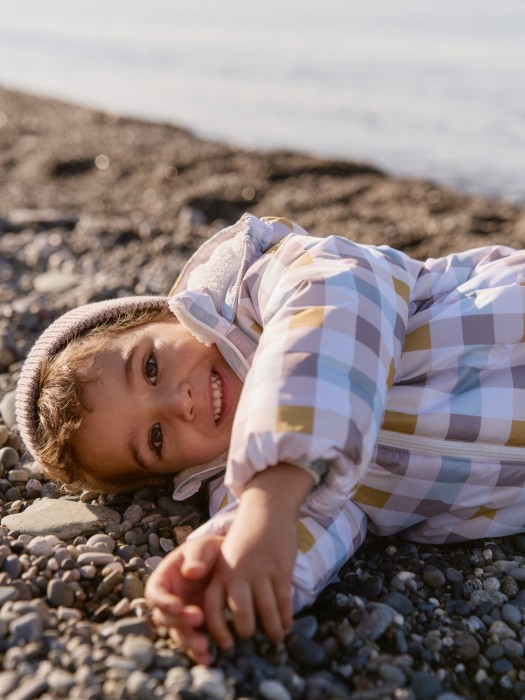 куртка демисезонная "клеточка" 0+ фотография