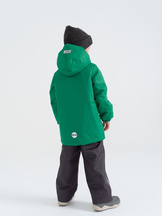 куртка демисезонная "клевер" универсального стиля с лицевой стороны