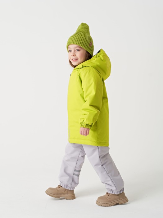 куртка демисезонная "лайм" от бренда bungly вид слева