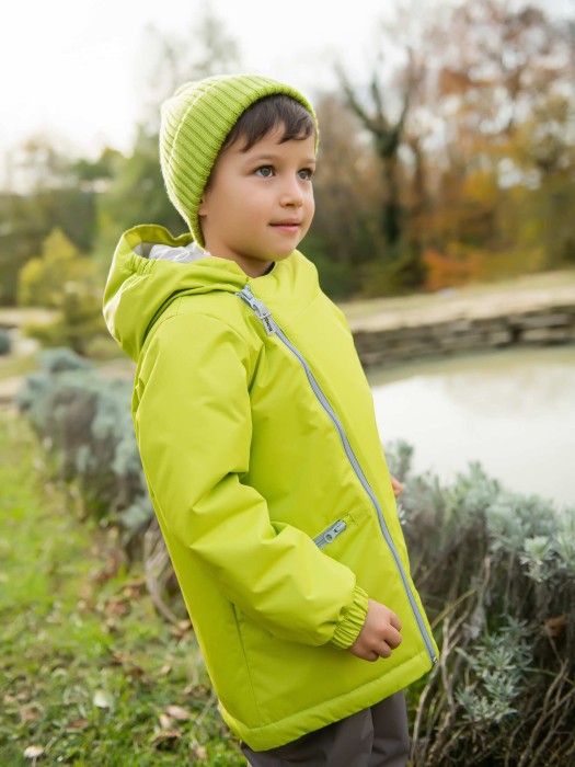 куртка демисезонная "лайм" из проверенных материалов спереди