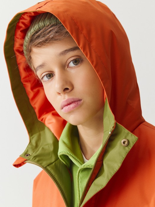 куртка демисезонная "мандарин" 7+ от бренда bungly вид слева