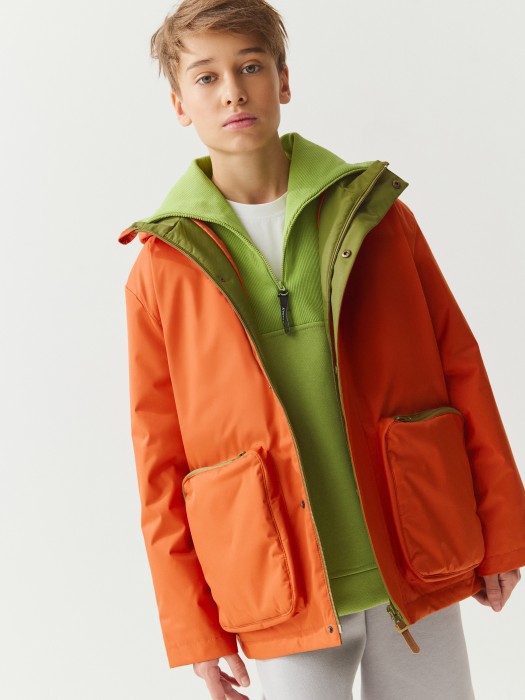 куртка демисезонная "мандарин" 7+ из россии вид сбоку