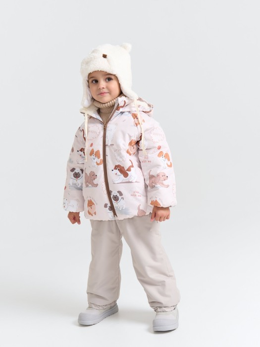 куртка демисезонная "мой щенок/тофу" 0+ из россии вид сбоку