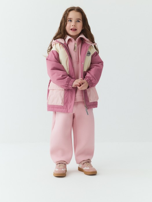 куртка демисезонная "роза" от бренда bungly вид слева