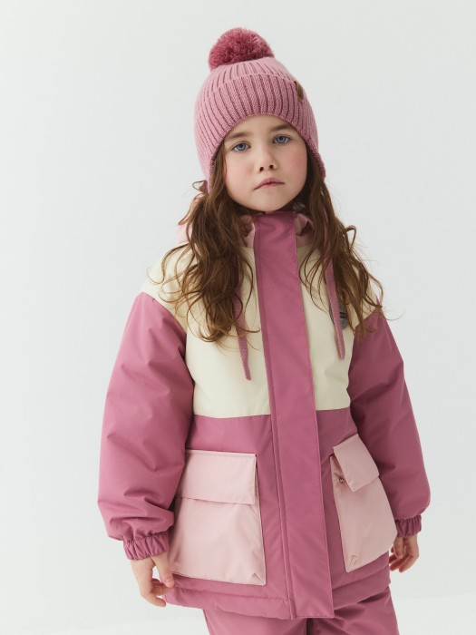 куртка демисезонная "роза" из проверенных материалов спереди