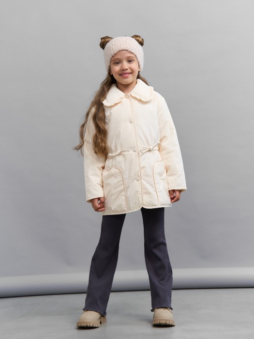 куртка демисезонная с воротником "зефир" универсального стиля с лицевой стороны