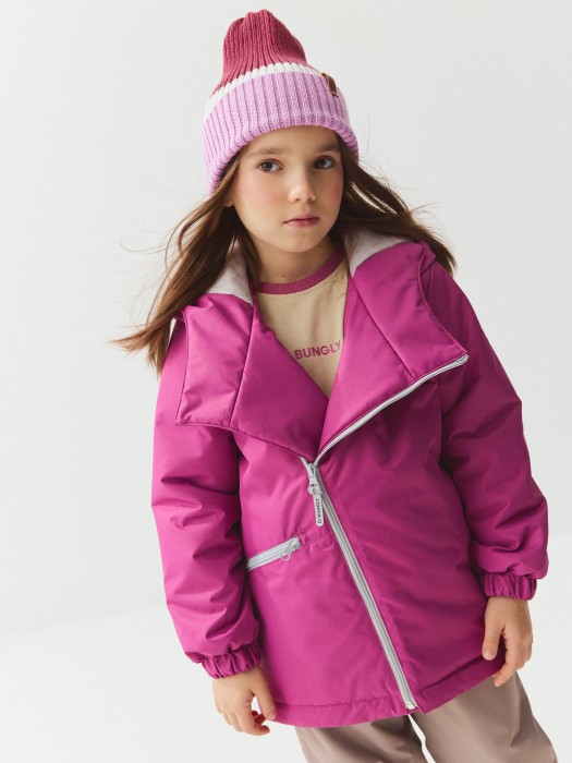 куртка демисезонная "слива" от бренда bungly вид слева