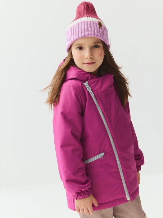 куртка демисезонная "слива" из проверенных материалов спереди