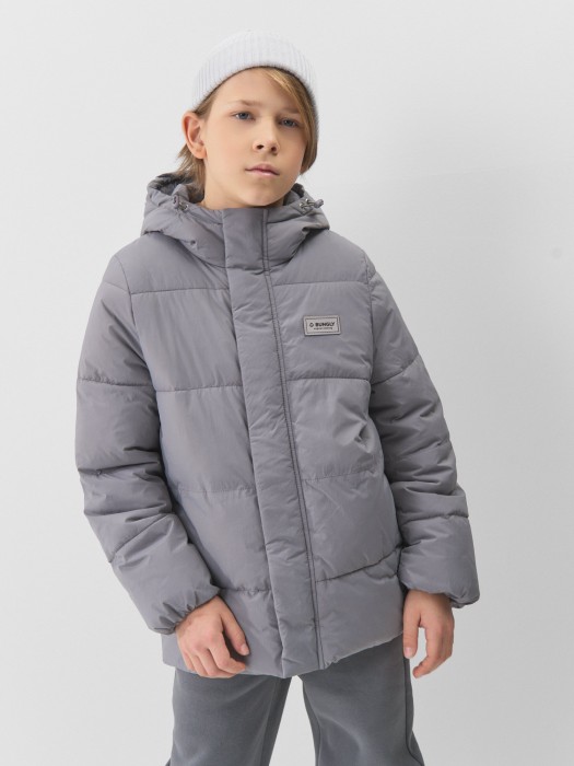 куртка демисезонная стеганая "пепел" 7+ из россии вид сбоку