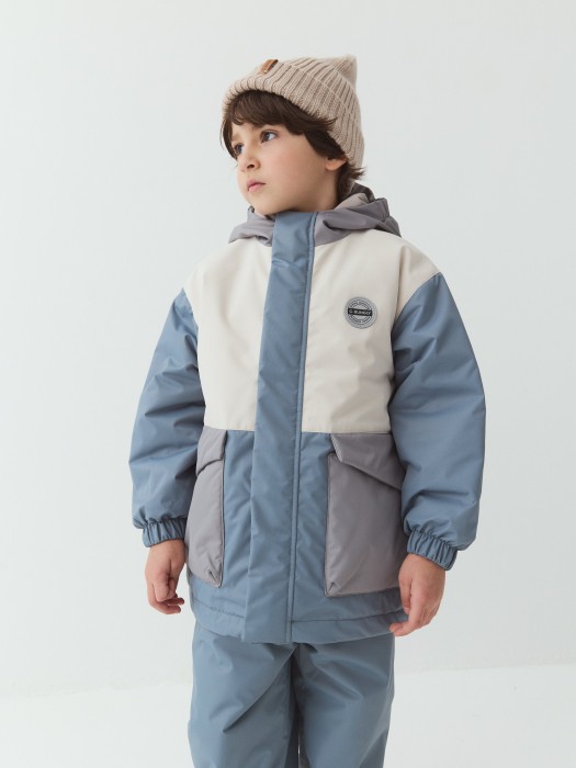 куртка демисезонная "темная полынь" от бренда bungly вид слева