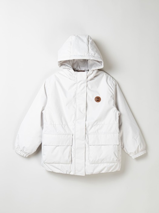 куртка демисезонная "тофу" 7+ от бренда bungly вид слева