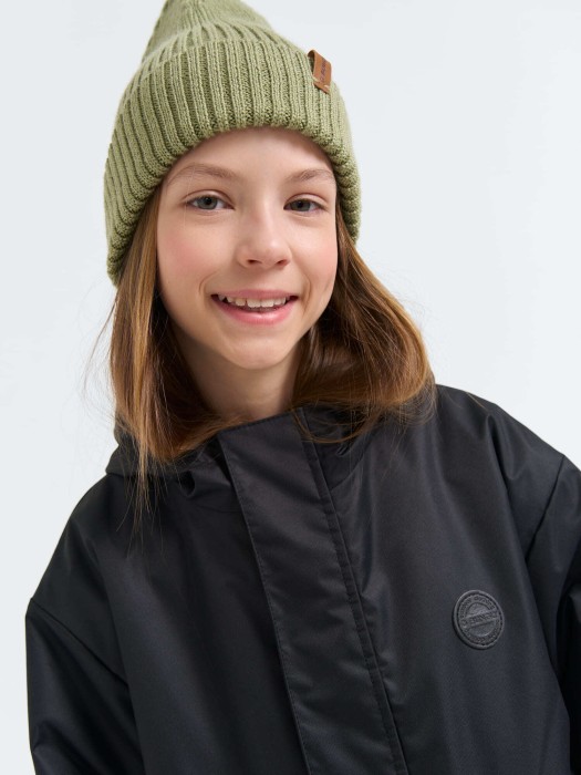 куртка демисезонная "уголь" 7+ от 8 до 12 лет с изнаночной стороны