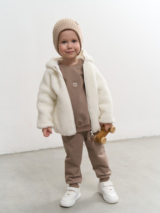 куртка меховая "молоко" 0+ фотография