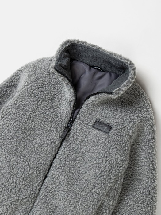 куртка меховая "серый меланж" по цене 2999 руб вид справа