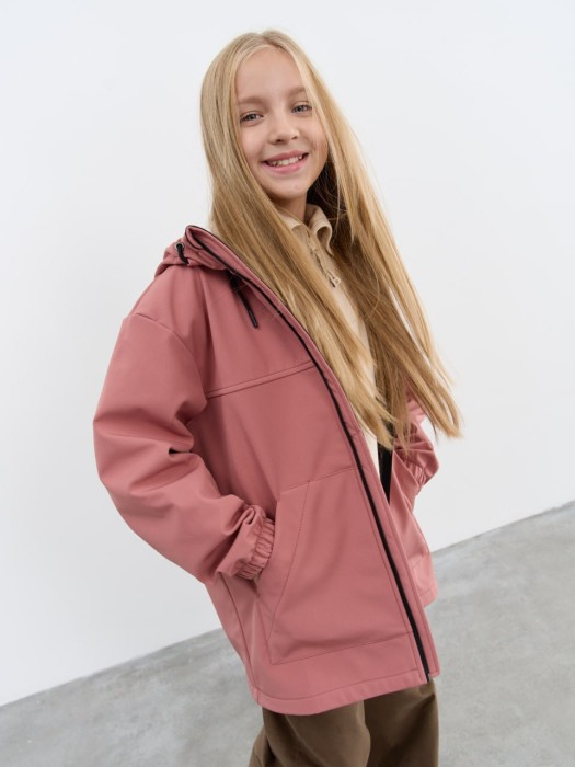 куртка softshell демисезонная "пепельная роза" 7+ фотография