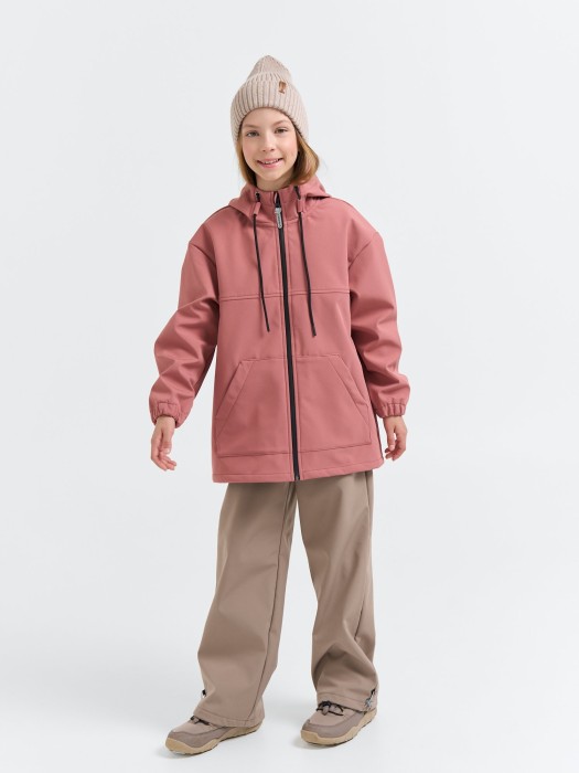 куртка softshell демисезонная "пепельная роза" 7+ из россии вид сбоку