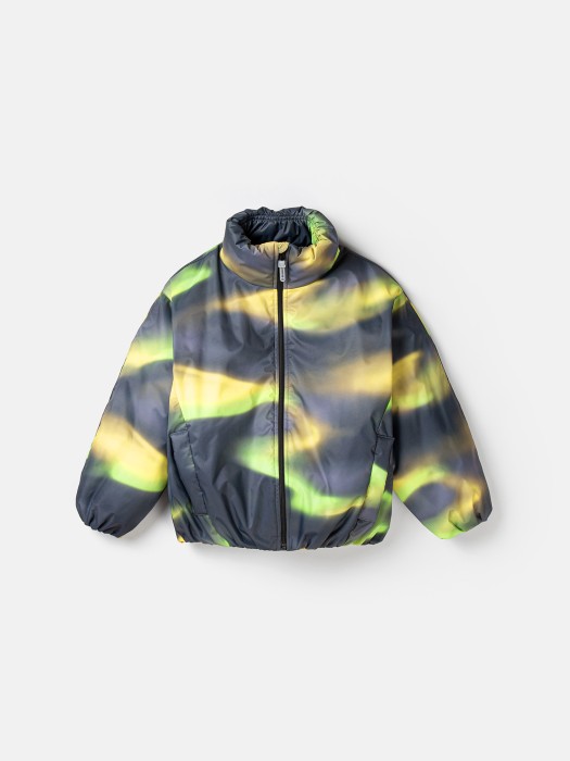 куртка укороченная "северное сияние" 7+ от бренда bungly вид слева