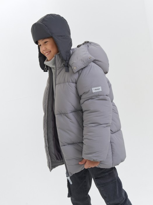 куртка зимняя дутая "графит" 7+ по цене 8399 руб вид справа
