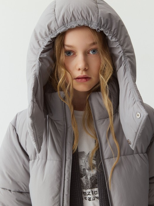 куртка зимняя дутая "графит" 7+ от 8 до 12 лет с изнаночной стороны