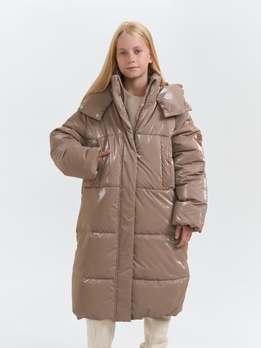куртка зимняя дутая "кокос" удлиненная 7+ по цене 7679 руб вид справа