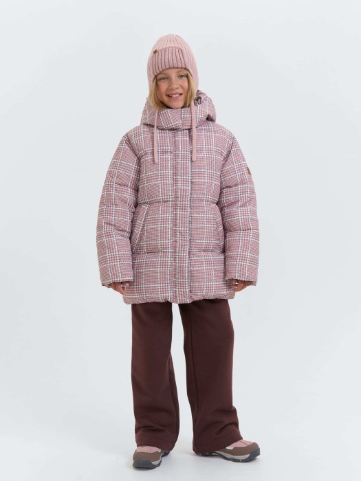 куртка зимняя дутая "розовая" 7+ по цене 8679 руб вид справа