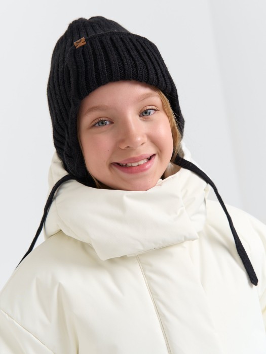 куртка зимняя "тофу" 7+ универсального стиля с лицевой стороны