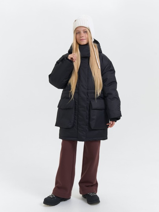 куртка зимняя "уголь" 7+ фотография