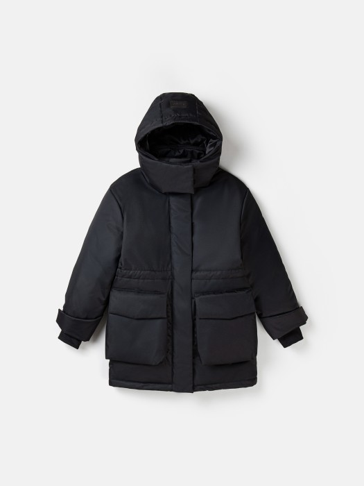 куртка зимняя "уголь" 7+ от бренда bungly вид слева