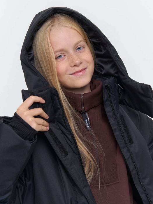 куртка зимняя "уголь" 7+ из проверенных материалов спереди