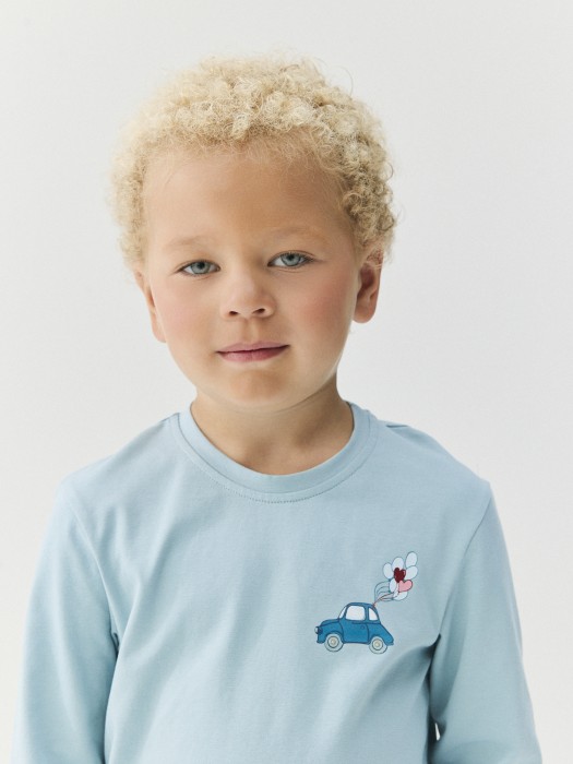 лонгслив "аква" с принтом по цене 1599 руб вид справа