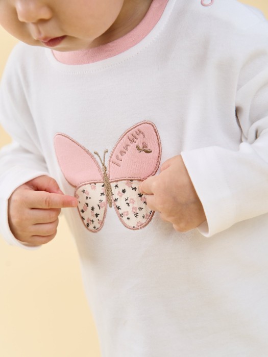 лонгслив "бабочка" с принтом 0+ по цене 1499 руб вид справа