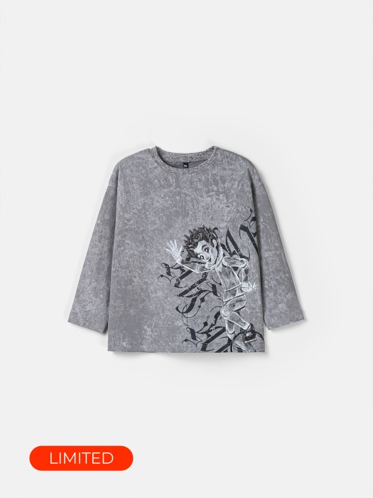 лонгслив оверсайз "арлекино" фотография