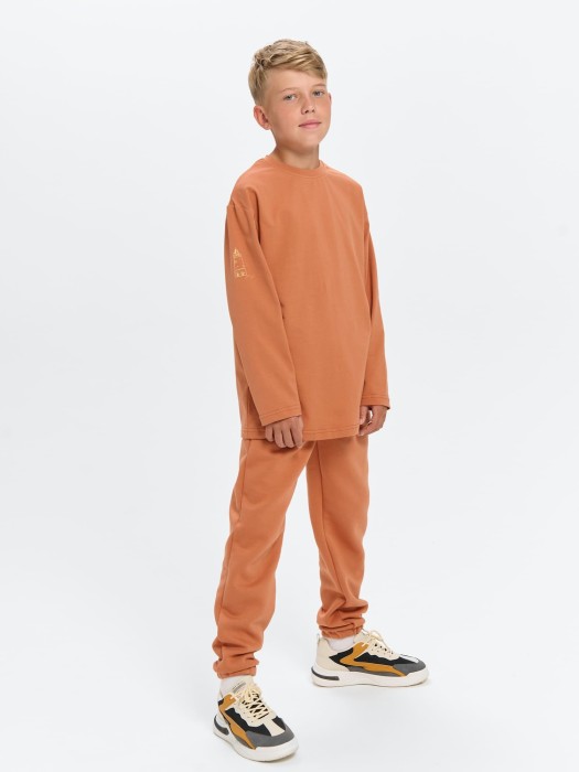 лонгслив оверсайз "карамель" 7+ из проверенных материалов спереди