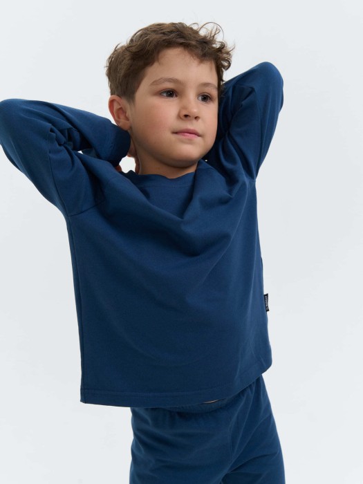 лонгслив оверсайз "шторм" от бренда bungly вид слева