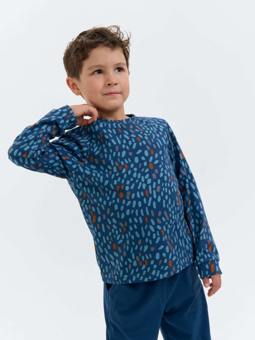 лонгслив оверсайз "синий бэмби" фотография