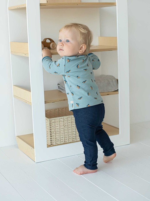 лонгслив "пингвин" 0+ из россии вид сбоку