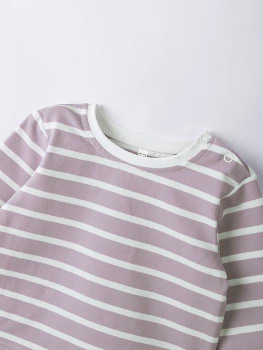 лонгслив "полоска пепельная роза" 0+ по цене 839 руб вид справа