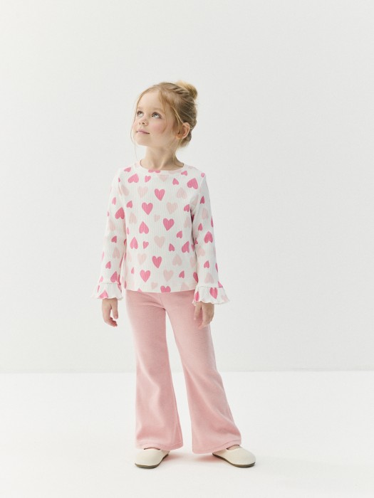 лонгслив "розовые сердечки" по цене 1799 руб вид справа