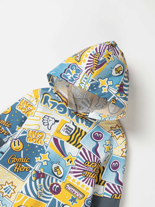 лонгслив с капюшоном "comic hero" по цене 1019 руб вид справа