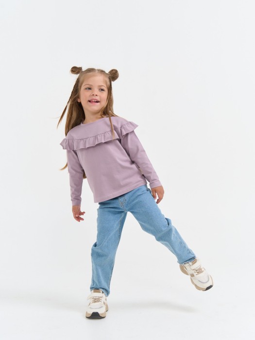 лонгслив с кокеткой "вереск" по цене 1599 руб вид справа