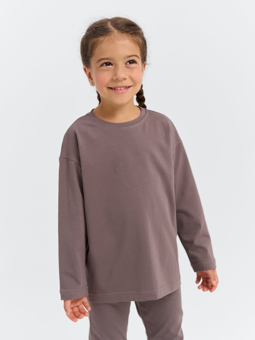 лонгслив "темный шоколад" фотография