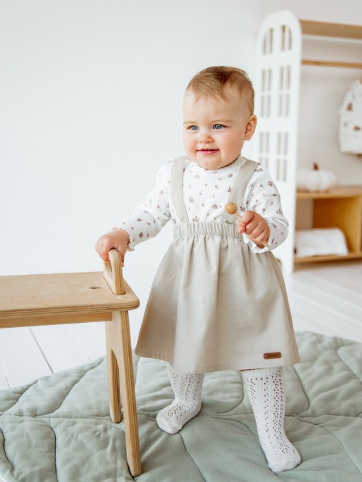 лонгслив в рубчик "розы" 0+ из россии вид сбоку